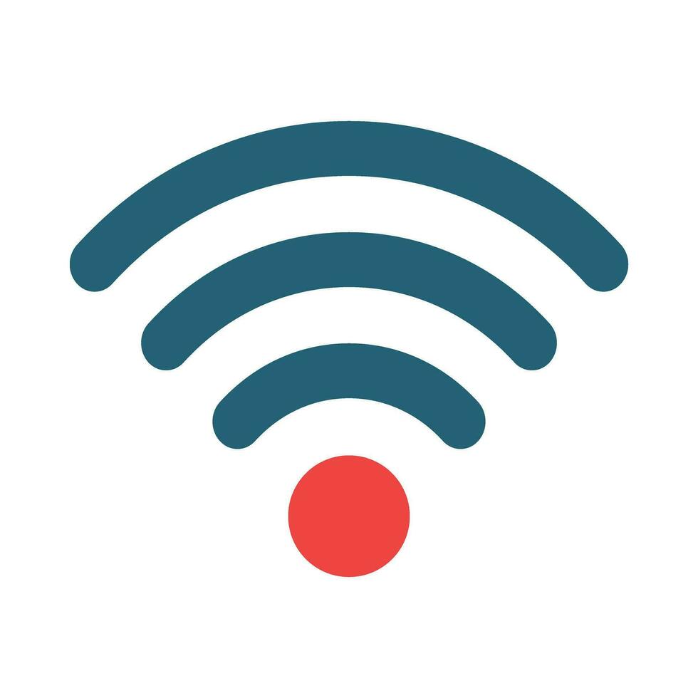 Wireless Connection Glyph Two Color Icon Design vector