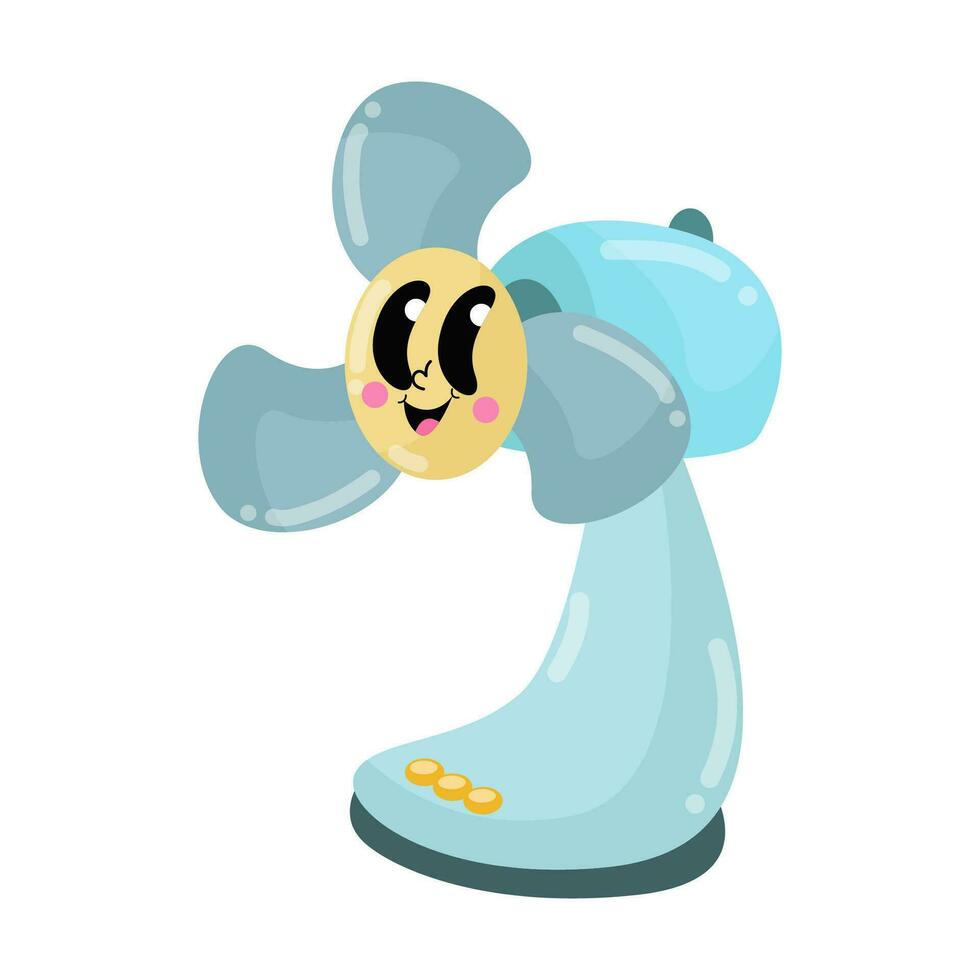 a cartoon character with a blue hair vector