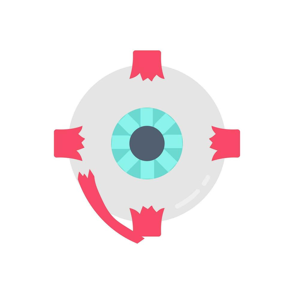 ojo músculos icono en vector. logotipo vector