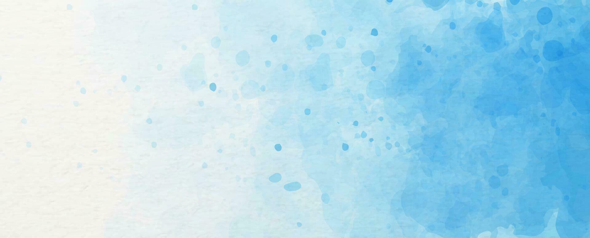 Blue watercolors pattern and background in banner and vector design.
