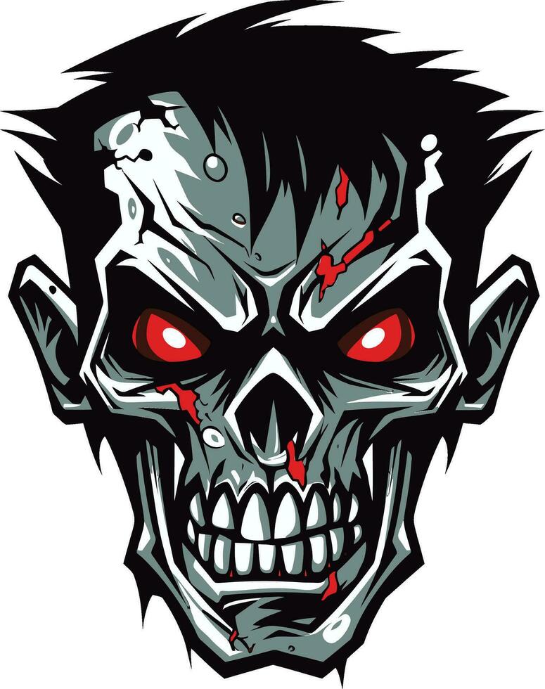 Eerie Ally Zombie Mascot Vector Zombie Buddy Mascot Vector Design