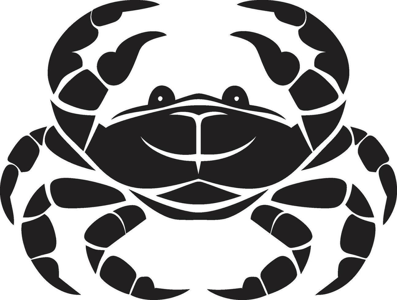 Seaside Protector Vector Crab Design Pincer Power Crab Vector Icon