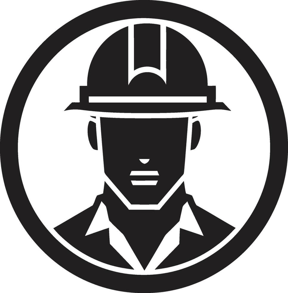constructivo dinamo trabajador icono sitio supervisor construcción vector