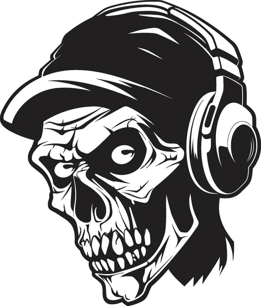 Zombie Verse Revolution Hip Hop Vector Undead Beatbox Zombie Hip Hop Icon