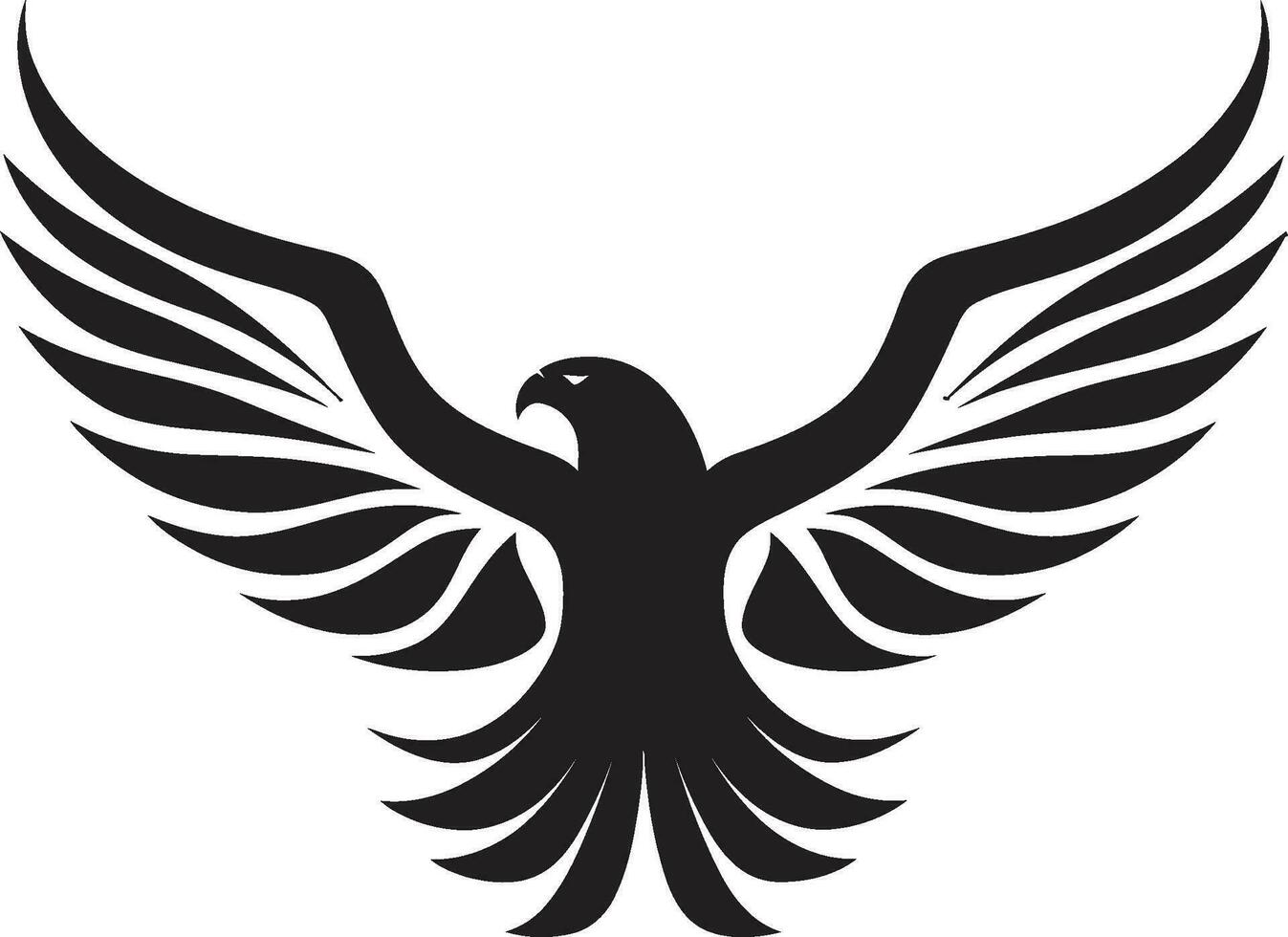 real rapaz perfil águila vector icono soberano pájaro de presa negro vector diseño