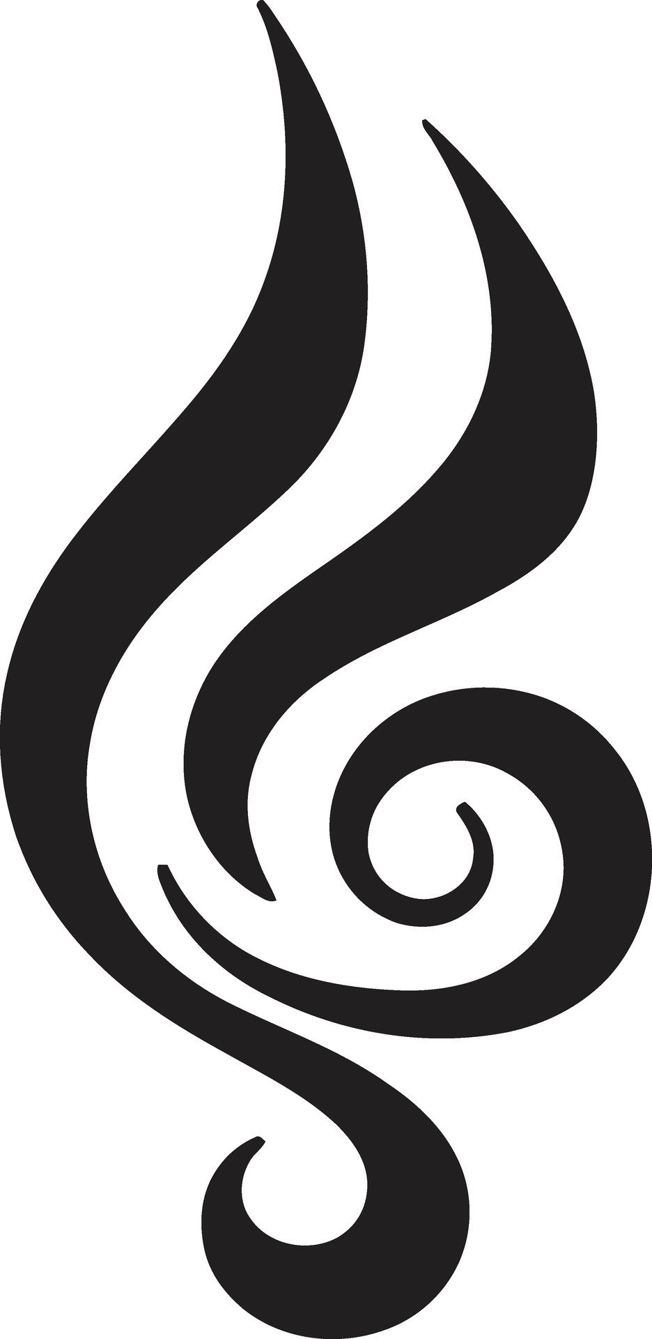 Curvaceous Whirls Abstract Vectors in Modern Design Sculpted Symphony