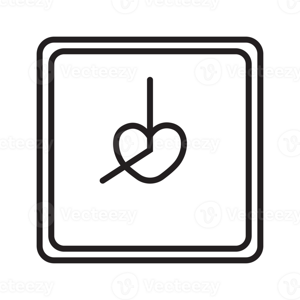 heart clock icon transparent background png