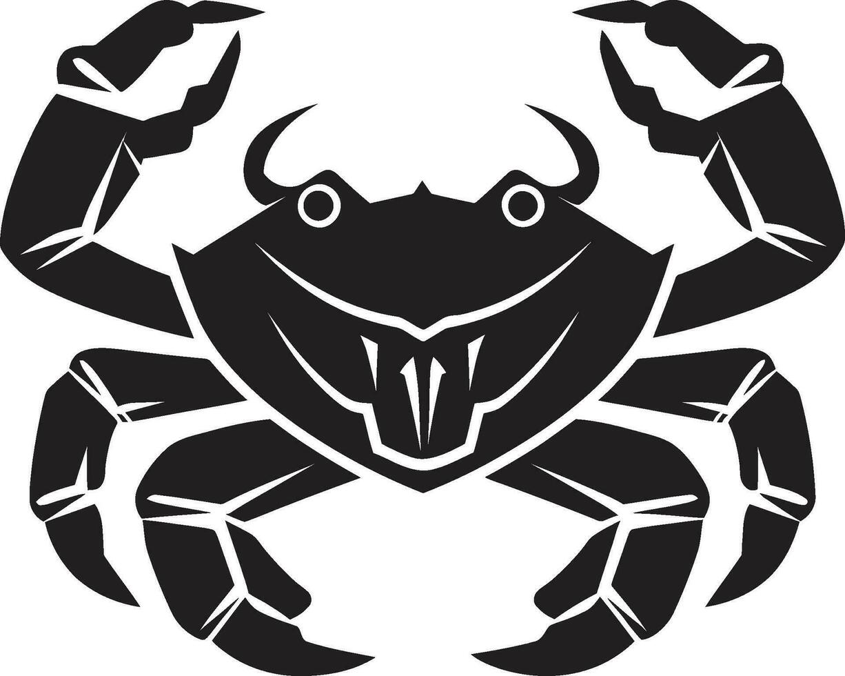 orilla soberano icónico cangrejo garra defensor vector cangrejo símbolo