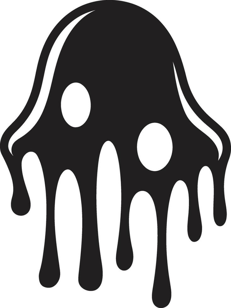 Shadowed Sludge An Enigmatic Vector Logo Nocturnal Ooze Abomination A Stylish Slime Icon
