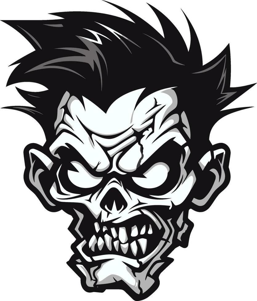 Macabre Mascot Zombie Vector Zombie Companion Mascot Vector