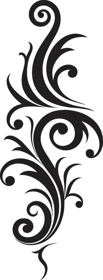 Elegant Manuscripts Abstract Vector Icons with Calligraphic Detailing Decorative Engravings Vector Design Elements in Calligraphic Style
