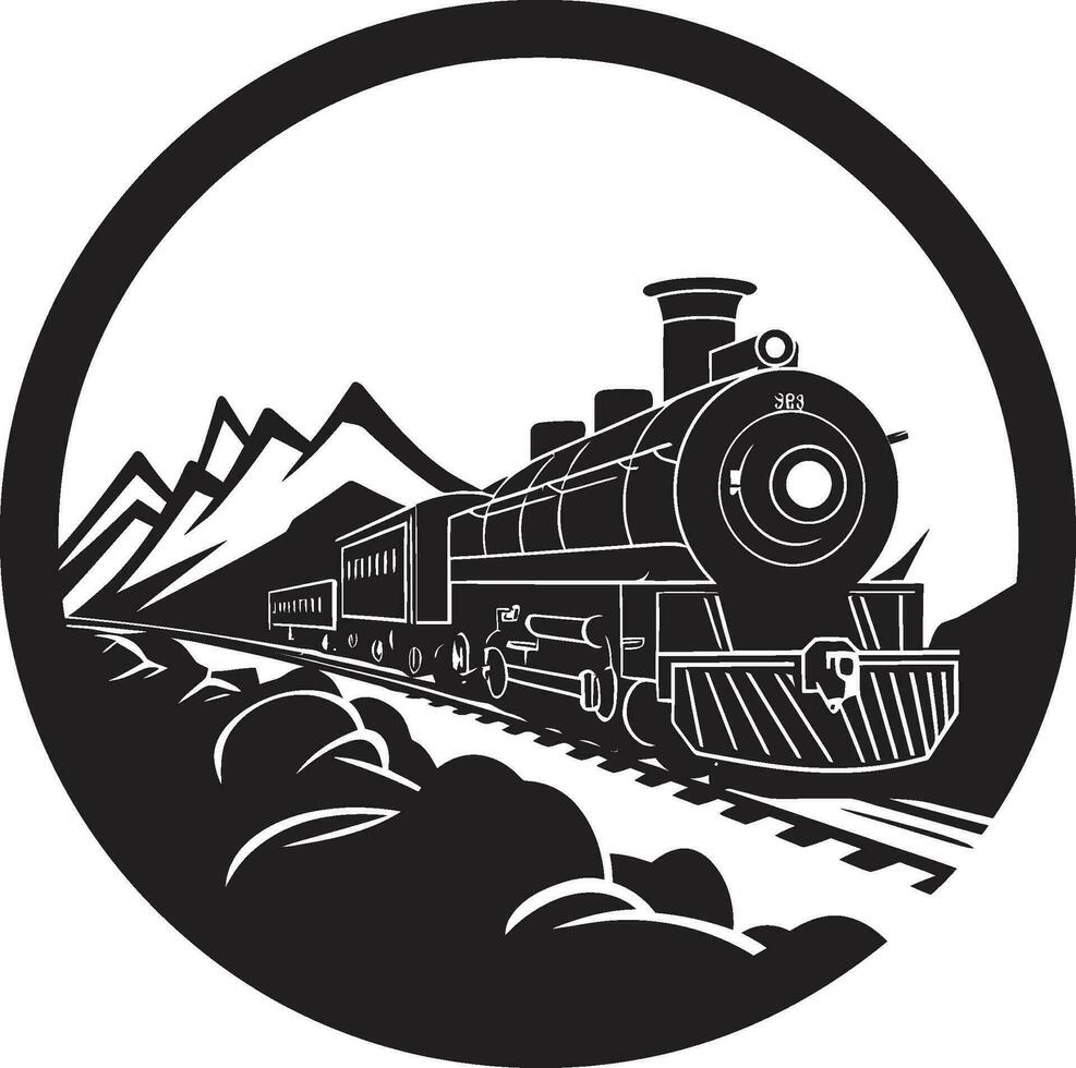 Black Vector Rail Nostalgia Icon Undead Treat Vector Design Icon