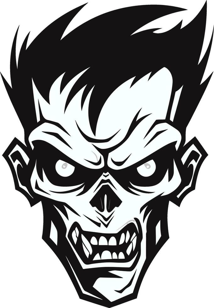 ZomPals Mascot Vector Design Spectral Spirit Zombie Mascot Icon