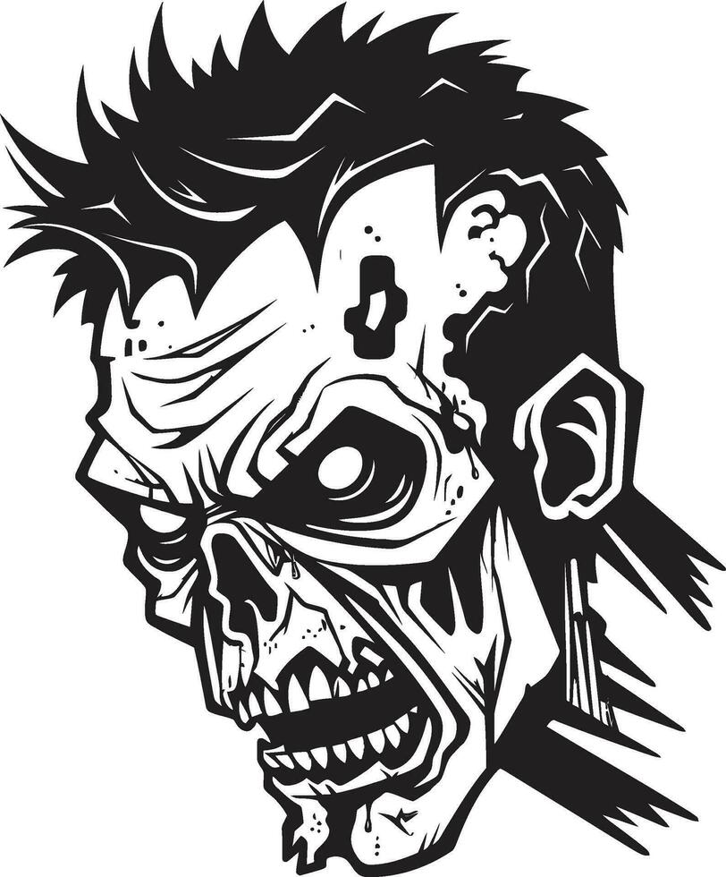 Spectral Sidekick Zombie Mascot Zombie Mate Mascot Vector