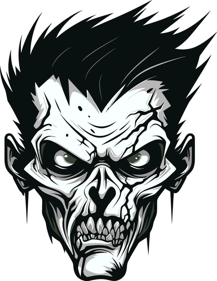 Eerie Comrade Zombie Mascot Image Zombie Ally Mascot Vector Design