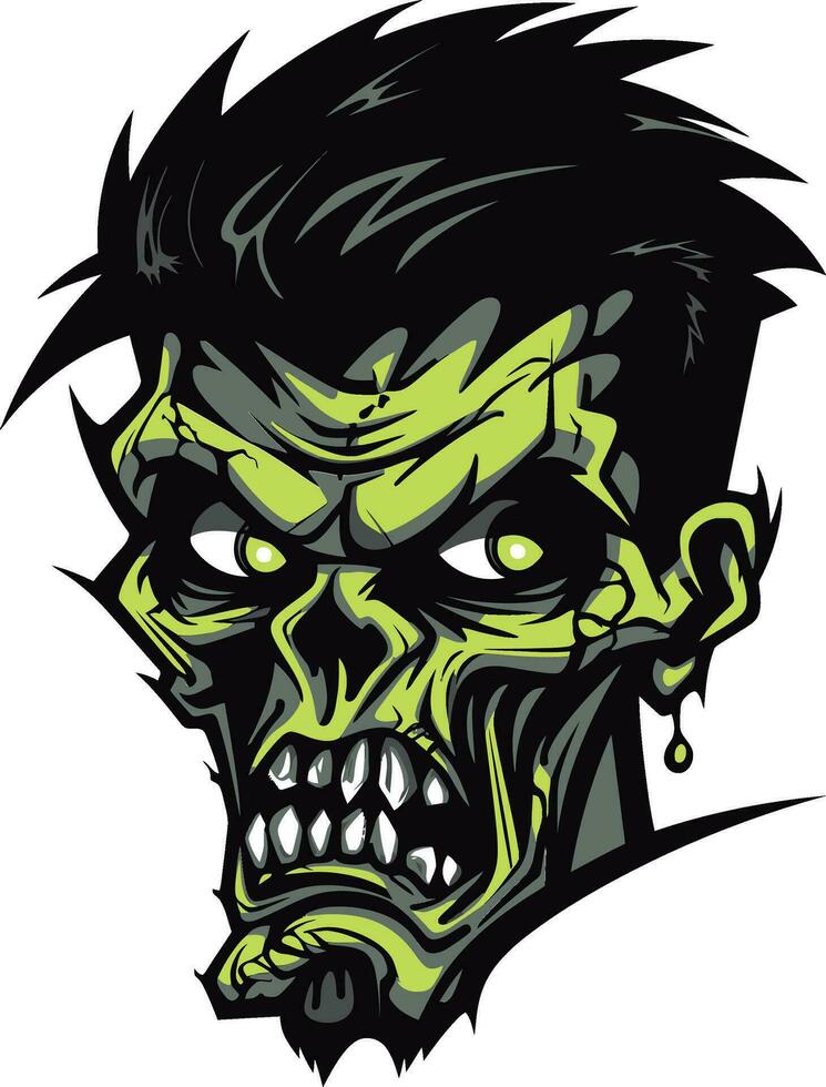 Spectral Spirit Zombie Mascot Undead Buddy Zombie Mascot vector