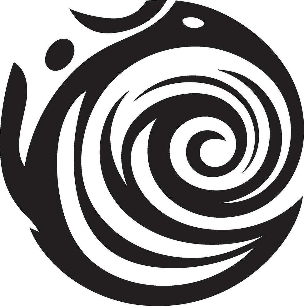 Ethereal Coils Abstract Modern Vector Icons Dynamic Fusion Curly Vectors in Modern Design
