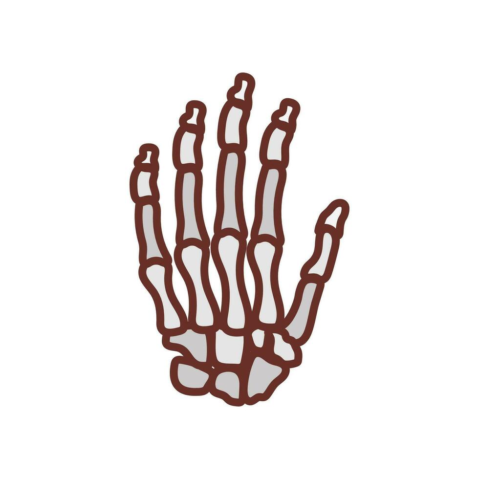 Hand Bone icon in vector. Logotype vector