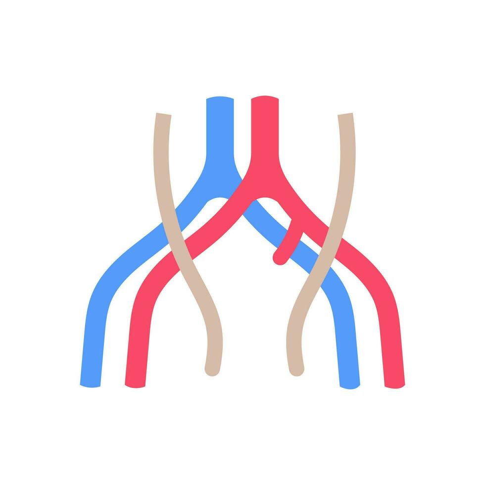 Common Iliac Vein icon in vector. Logotype vector