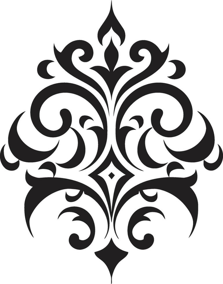 Curved Elegance Abstract Vector Design Flowing Decorative Element Vector Art