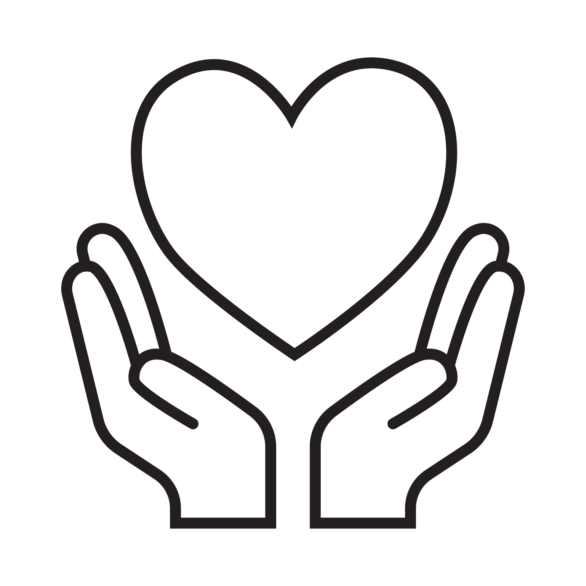 Hand giving love icon transparent background 35008960 PNG