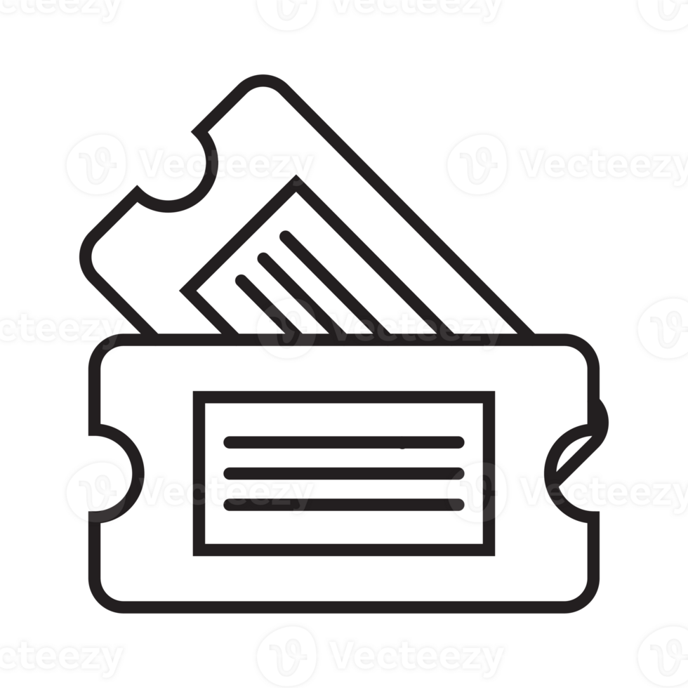 Ticket icon transparent background png