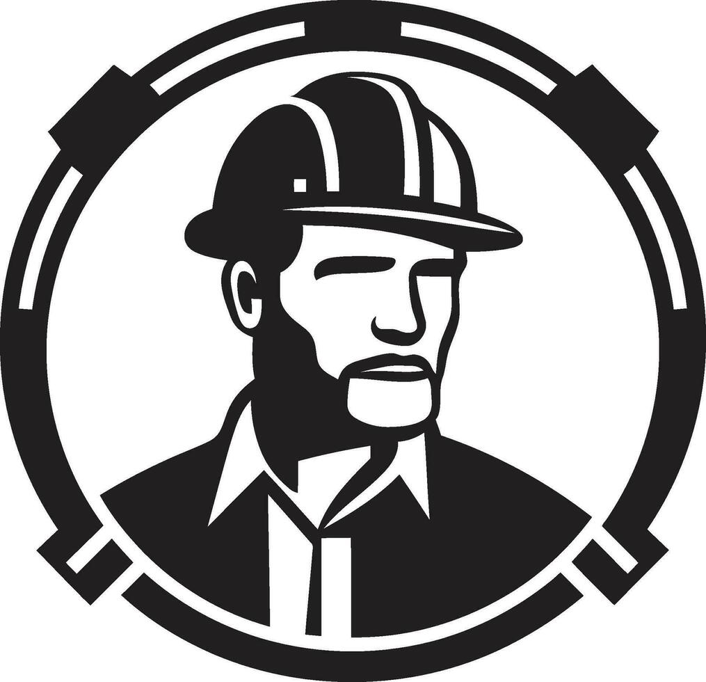 Site Star Worker Vector Design Builders Pride Construction Vector