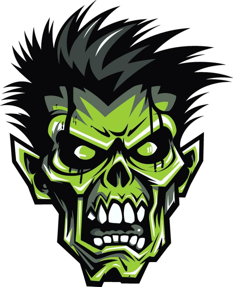 Ghastly Friend Mascot Zombie Vector Zombie Pal Mascot Vector Design