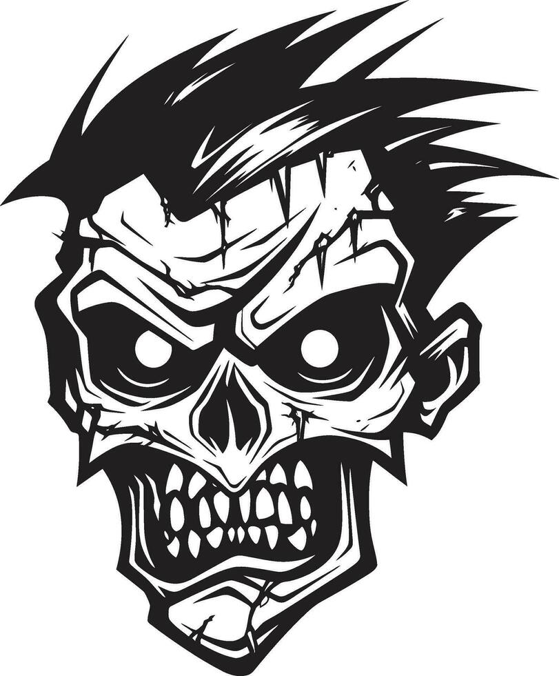 Eerie Comrade Zombie Mascot Vector Zombie Buddy Mascot Vector Design