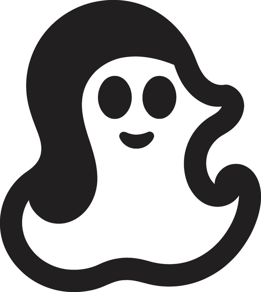Phantom Playmate Cute Ghost Vector Ebony Ectoplasm Black Vector Ghost
