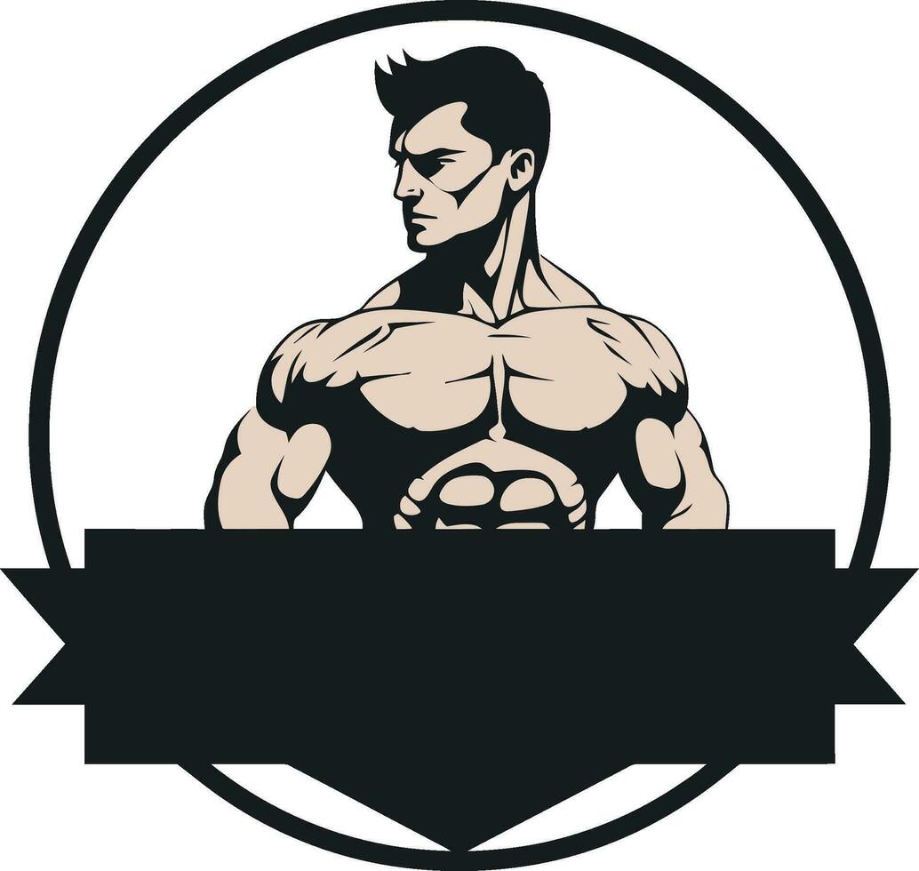 Sculpted Strength Exercise Vector Icons for Bodybuilding Mighty Forms Sculpted Vector Icons, Picturing Bodybuilding and Fitness Mastery