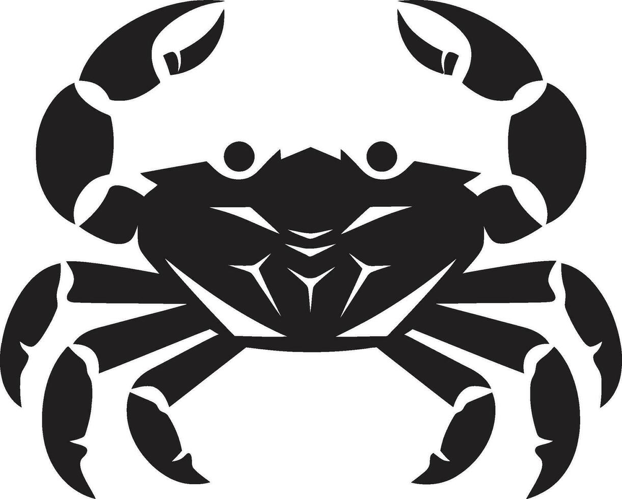 Coral Crusader Vector Crab Icon Crab Crest Crab Icon Vector