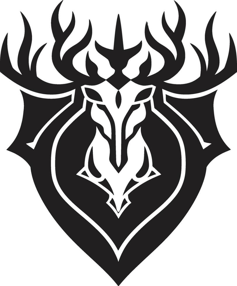soberano Saco de brazos negro vector emblema imponente vector dinastía cresta negro icono