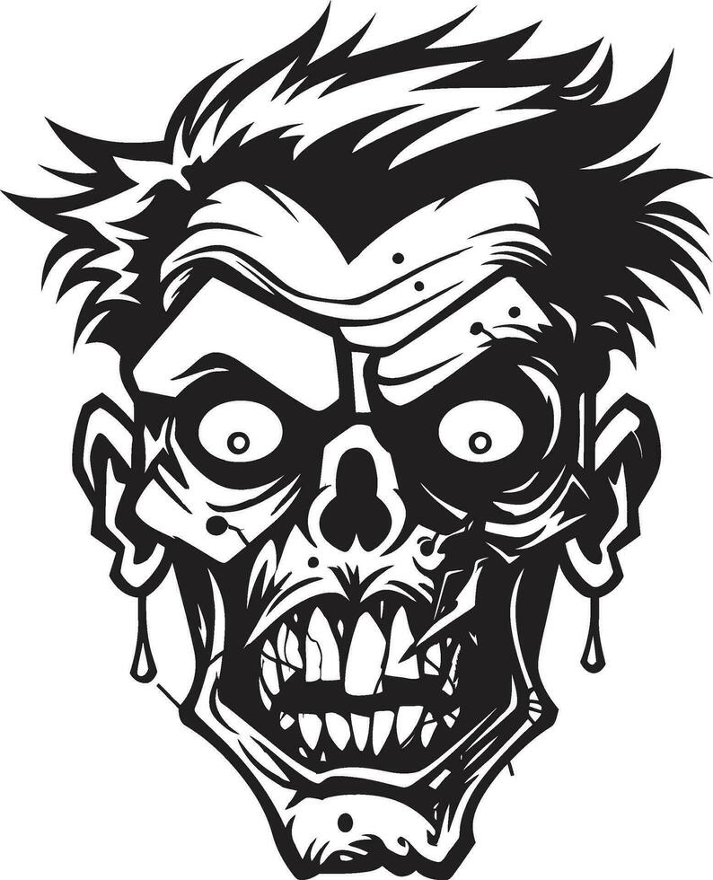 Eerie Ally Zombie Mascot Art Zombie Buddy Mascot Vector Design