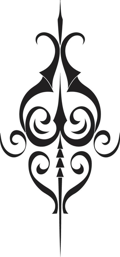 Graceful Ornaments Abstract Calligraphic Vector Design Icons Curvilinear Elegance Vector Calligraphic Elements in Abstract Design