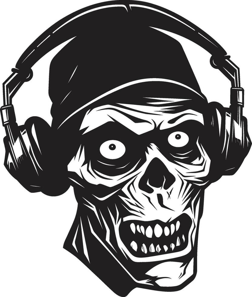 Cadaverous Rap Styles Zombie Hip Hop Undead Flow Hip Hop Zombie Vector