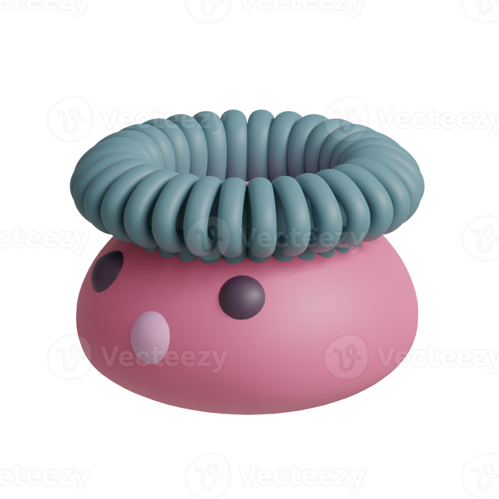 3d rendered cute monster head perfect for design project png