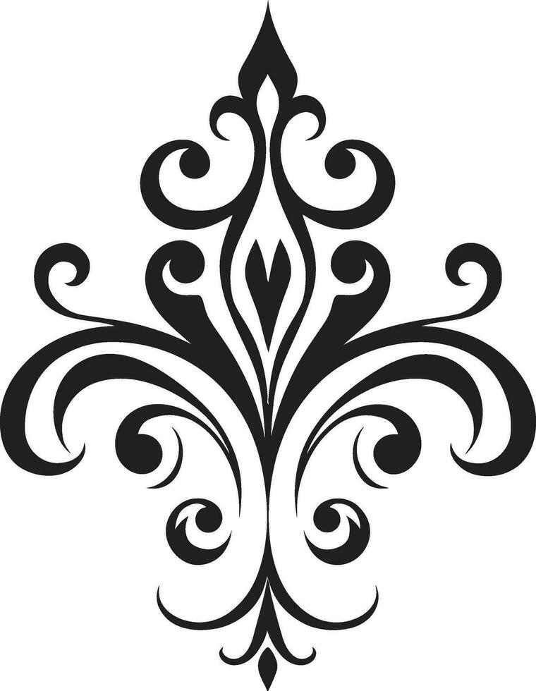 Intricate Elegance Vector Calligraphic Decorative Abstractions Eloquent Scrolls Abstract Vector Icons with Calligraphic Detailing