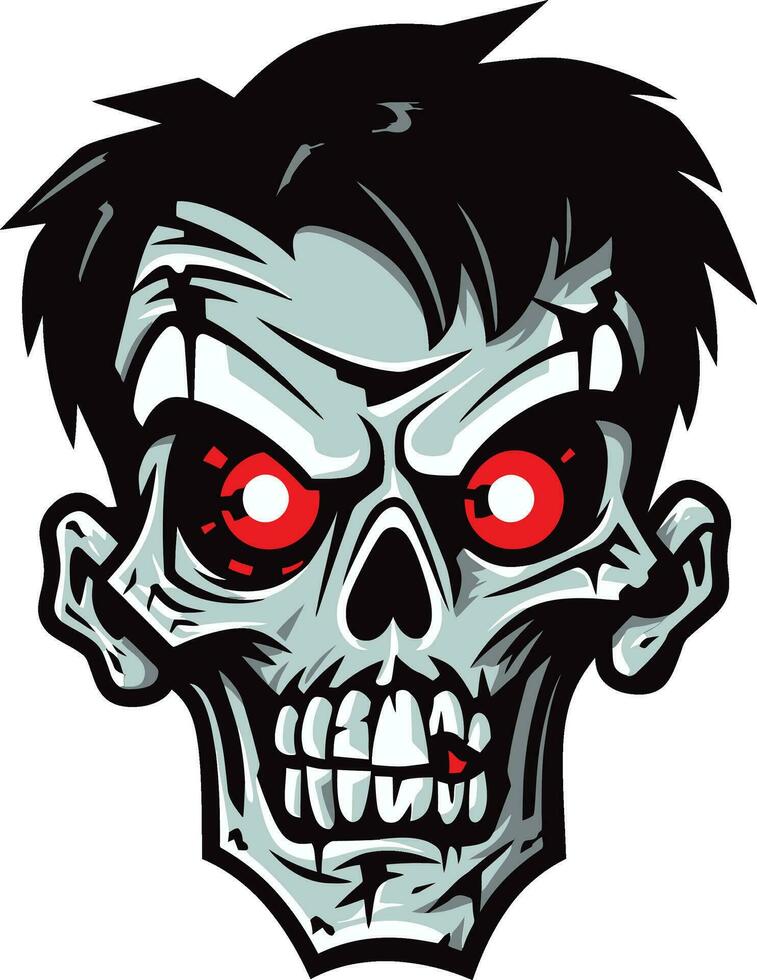 Ghastly Sidekick Zombie Mascot Zombie Buddy Mascot Vector