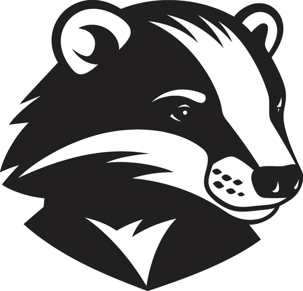 Fearless Badger Logo Badger Dynasty Heraldry vector