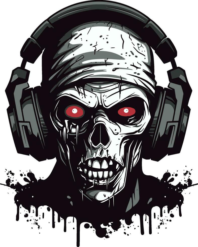 Spectral Rhyme Scheme Zombie Hip Hop Design Zombie Verse Revolution Hip Hop Vector