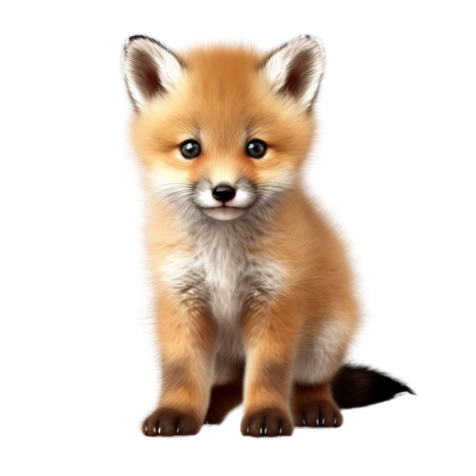 AI generated Cute baby fox clip art 35010173 PNG