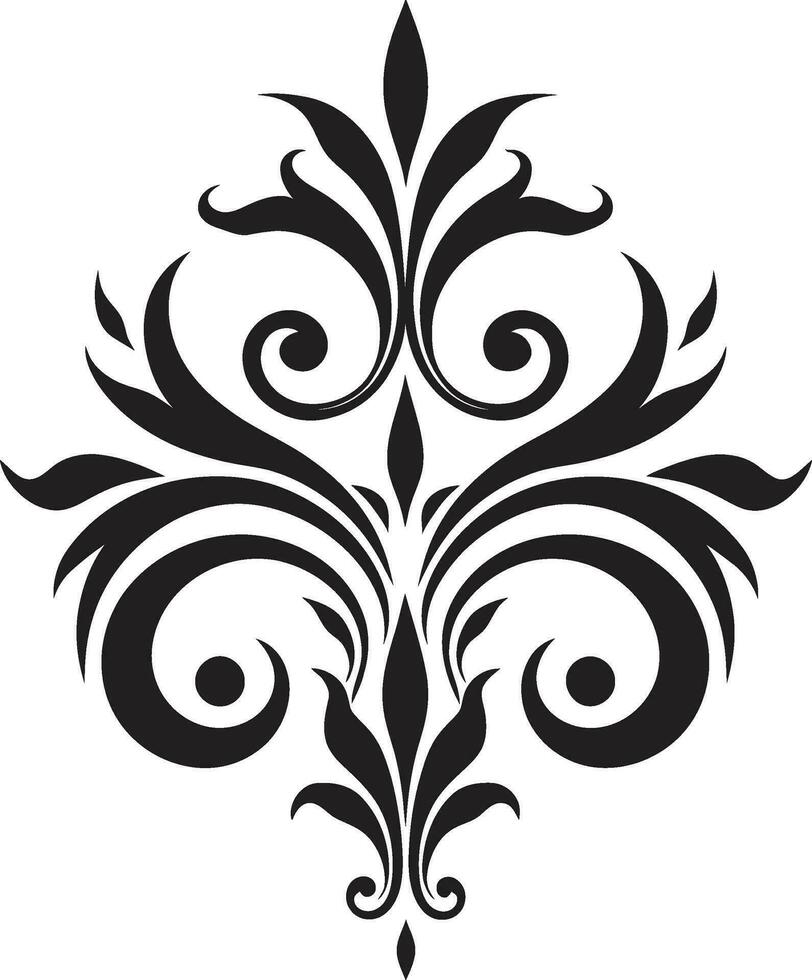 Abstract Ornament Caligraphic Vector Curved Elegance Abstract Vector Design