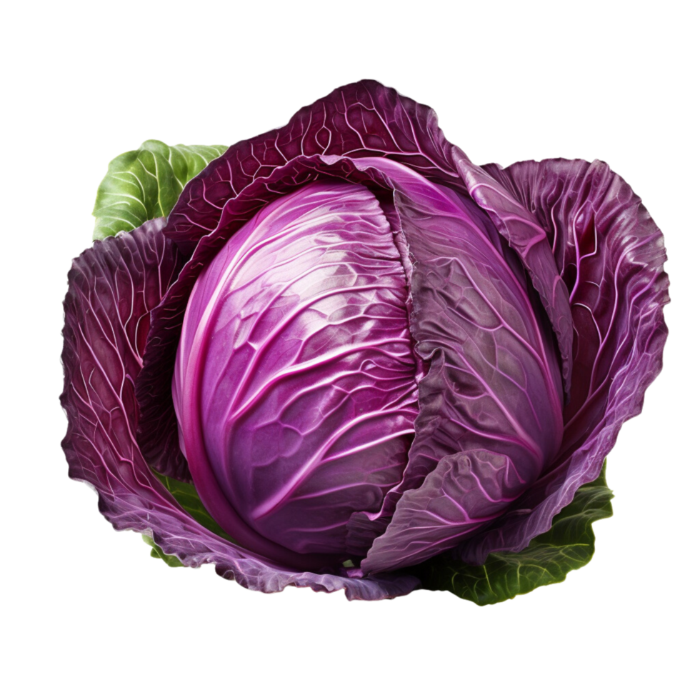 AI generated Red cabbage clip art png