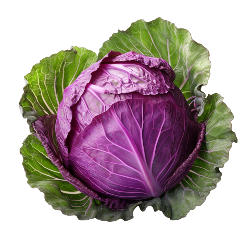 AI generated Red cabbage clip art 35010220 PNG