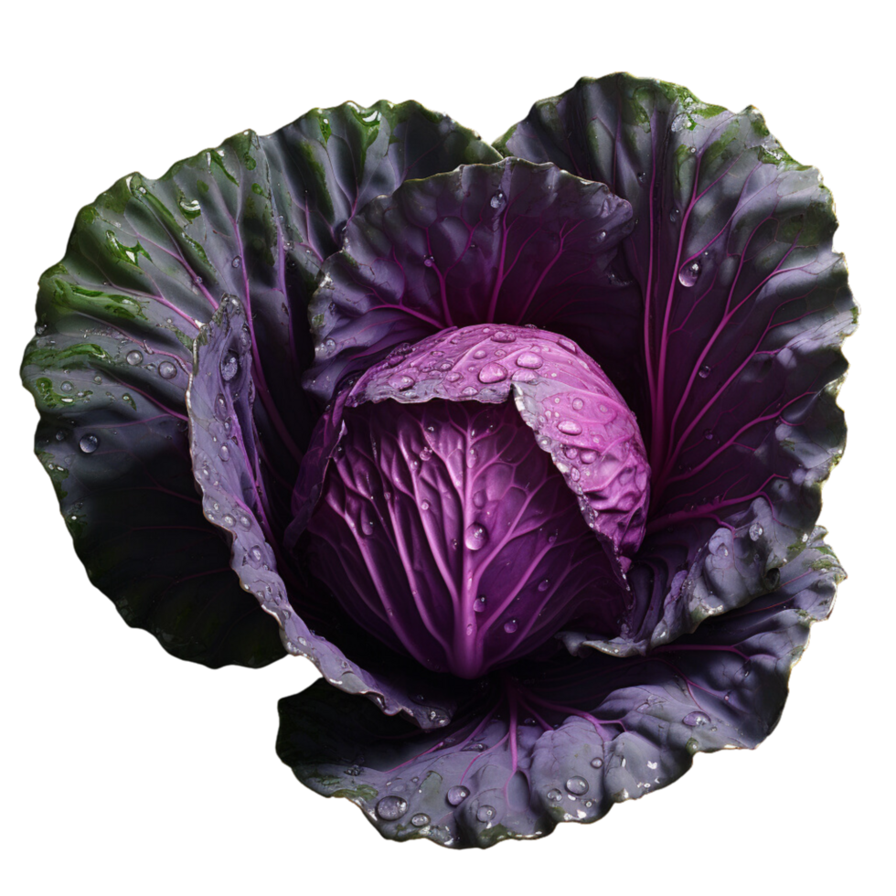 AI generated Red cabbage clip art 35010225 PNG