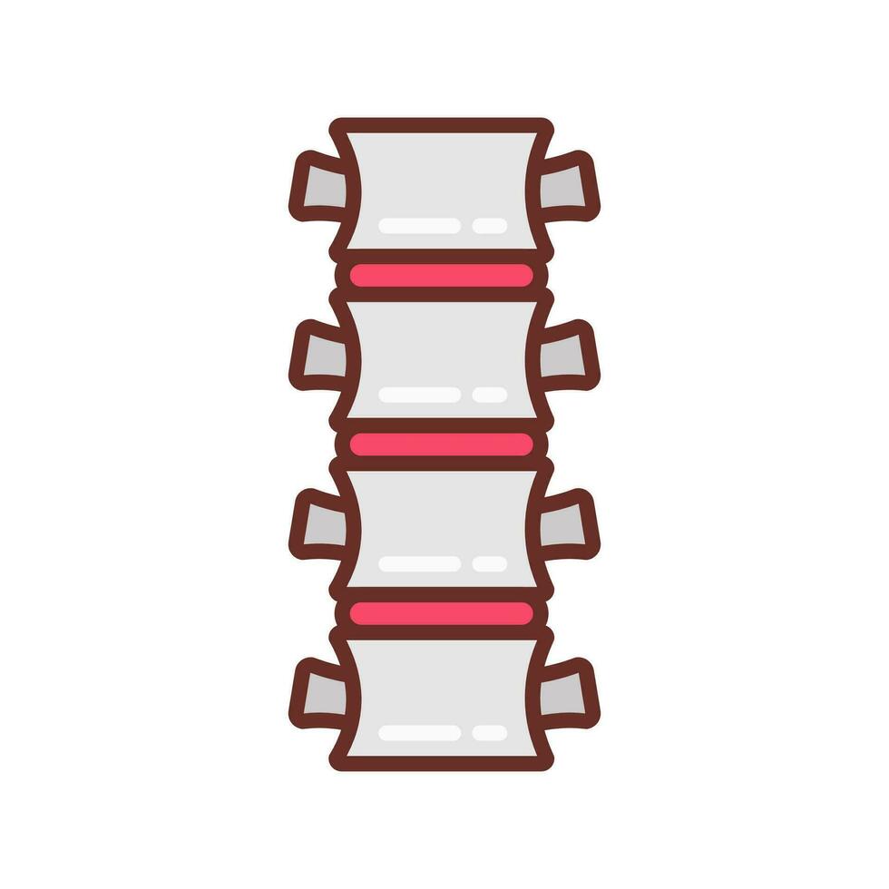 Spine icon in vector. Logotype vector