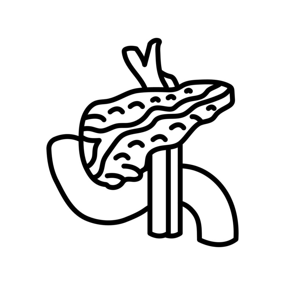 Pancreas icon in vector. Logotype vector