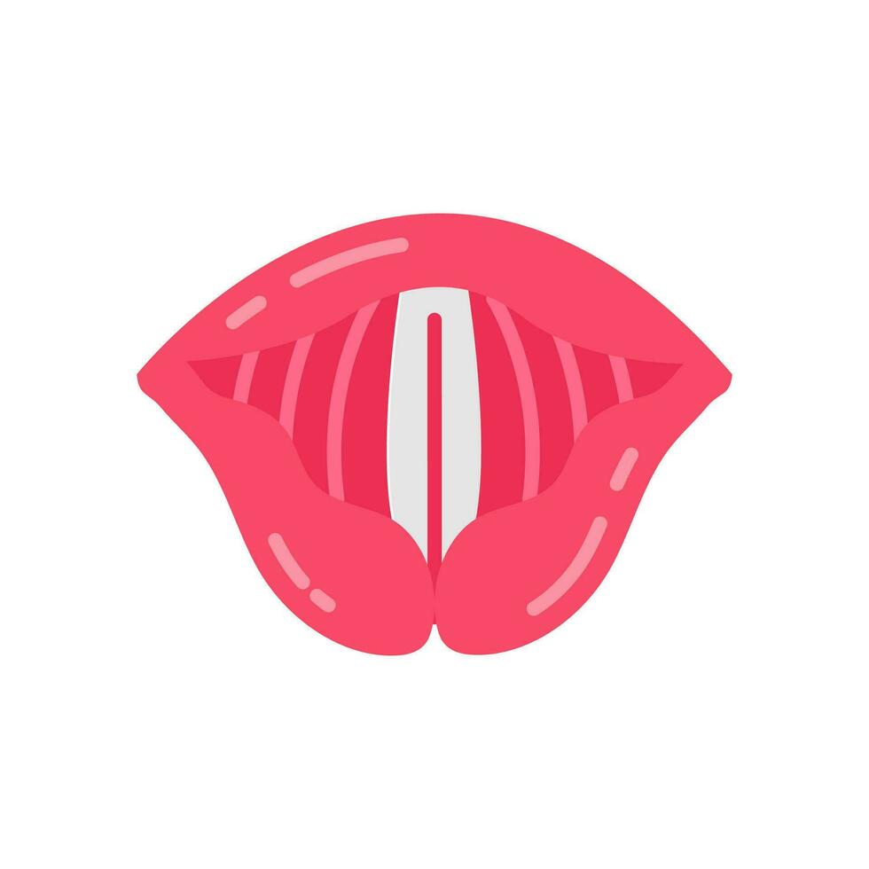 Epiglottis icon in vector. Logotype vector