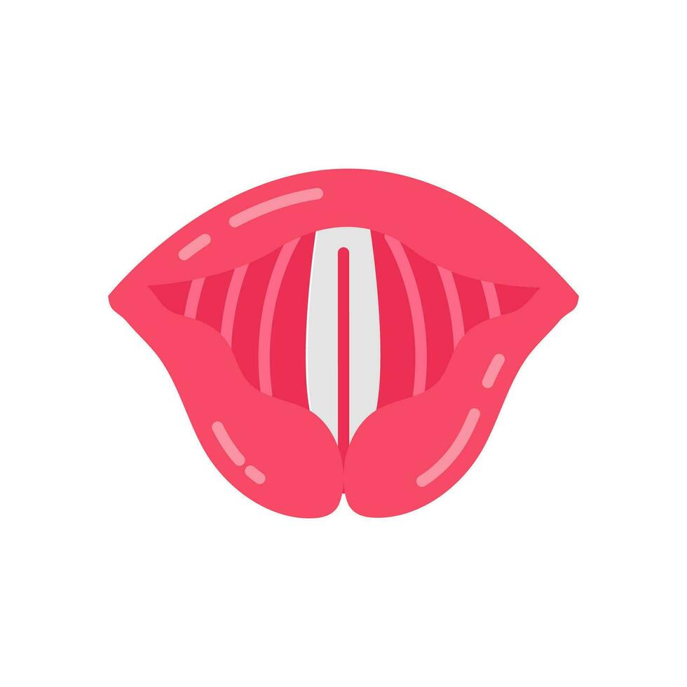 epiglotis icono en vector. logotipo vector